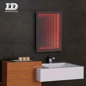 装饰壁镜矩形无边镜浴室镜带led灯 - Product Image 5