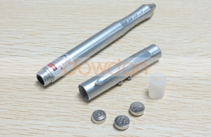 Penna stilo 4 in 1 penna Laser rossa retrattile puntatore Laser penna a sfera torcia a LED con magnete - Product Image 3