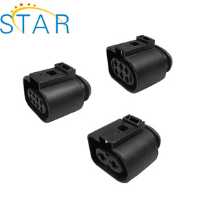 Oem/odm 3 Pin yollu kadın su geçirmez otomotiv konnektör adaptörü araba bobin enjektör konnektörü 1j373723