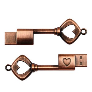 彩色<span class=keywords><strong>Usb</strong></span> 2.0 <span class=keywords><strong>Usb</strong></span>闪存盘<span class=keywords><strong>16GB</strong></span> 32GB <span class=keywords><strong>Usb</strong></span>闪存盘彩色心键造型古铜色新款a级闪存片金属36*17 * 5毫米