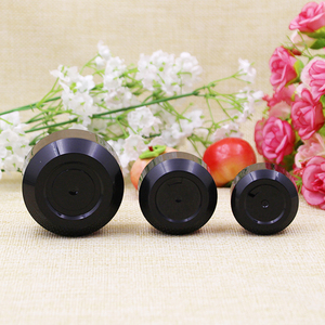 IBELONGホットセールダブルウォール<span class=keywords><strong>3g</strong></span> 5g 10g 15g 30g 50gフロストマット光沢ブラックプラスチックフェイスクリームジャー、ネジリッド付きネイルジェル用