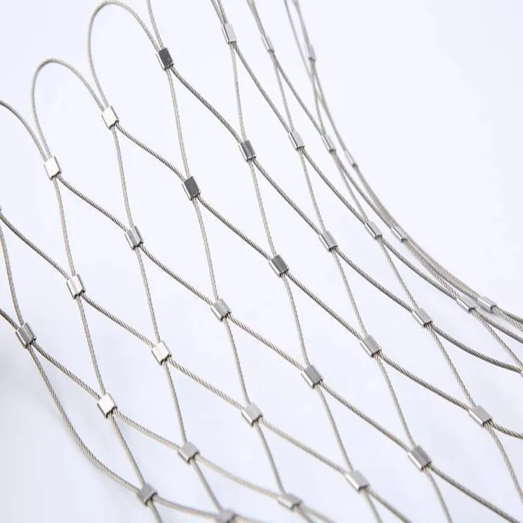 316 316L ss corda cavo di rete di filo/filo di acciaio inossidabile corda della rete della maglia/zoo maglia