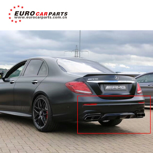 <strong>E</strong> Class W213 E63 Diffuser High Quality PP Material Fit for E200L E300L to E63 E63S Rear Diffuser 2016 2017 2018 - Product Image 5