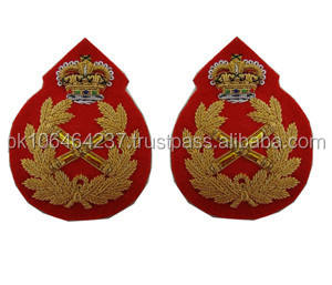 Thêu Phụ Kiện May Mặc Chủ Tịch Nhà Cung Cấp Tùy Chỉnh Nhà Máy Vá Lĩnh vực Marshal Xếp Hạng Phù Hiệu - Product Image 3