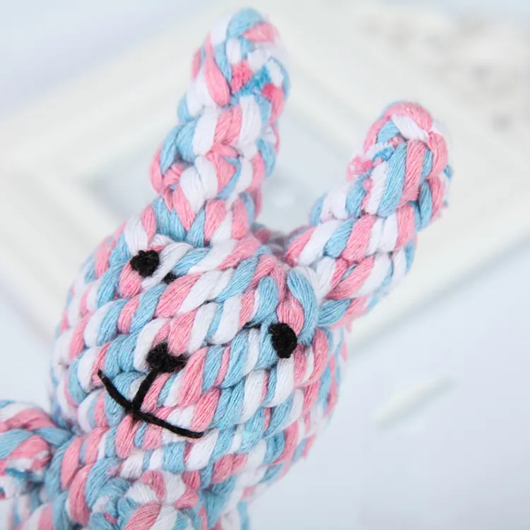 Lovely cute animal bunny cotton pet toy