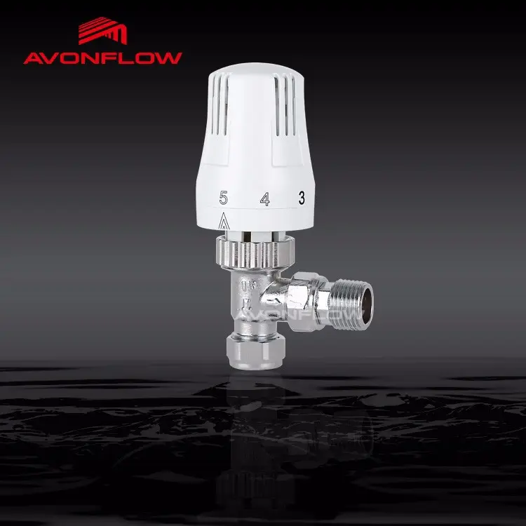 Valvole termostatiche automatiche in ottone Avonflow TRV per acqua calda