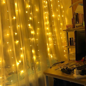 Luci di natale faretti led per finestra USB tenda luce per decorazioni di nozze all'aperto