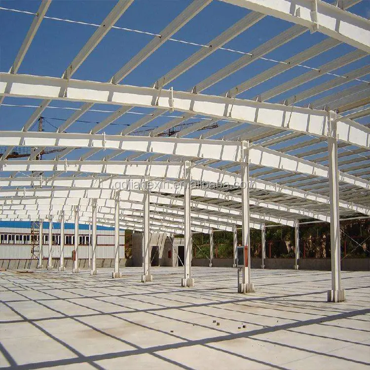 Konstruksi Struktur baja Atap melengkung Desain JHX-SS3001-L Gymnasium