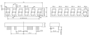 Fabrik preis 0,56 Zoll 6-stelliges 7-Segment-LED-Display für digitale elektronische Waagen