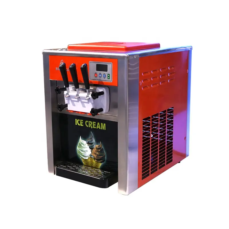 3 renk dondurma makinesi paslanmaz çelik yumuşak dondurma makinesi satılık