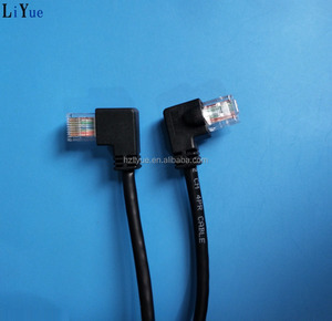 Right Angle Left and Right up and Down RJ45 <strong>Panel</strong> Mount Cable <strong>Cat5e</strong> Extension <strong>Network</strong> Cable Ethernet <strong>Patch</strong> Cord