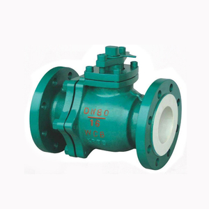 Manual Lever Handle Control FEP PFA PTFE <strong>PVDF</strong> Full Four Fluorine Lining <strong>Flange</strong> End Ball Valve