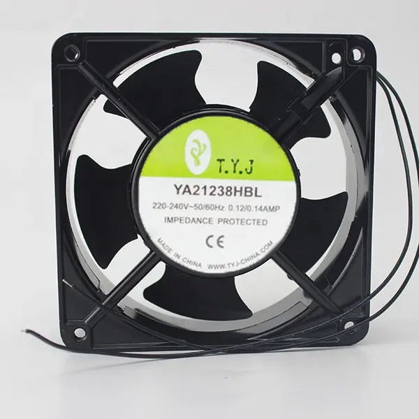 Cheap 12cm 12038 0.12/0.14A AC 220V~240V ac brushless cooling fan YA21238HBL
