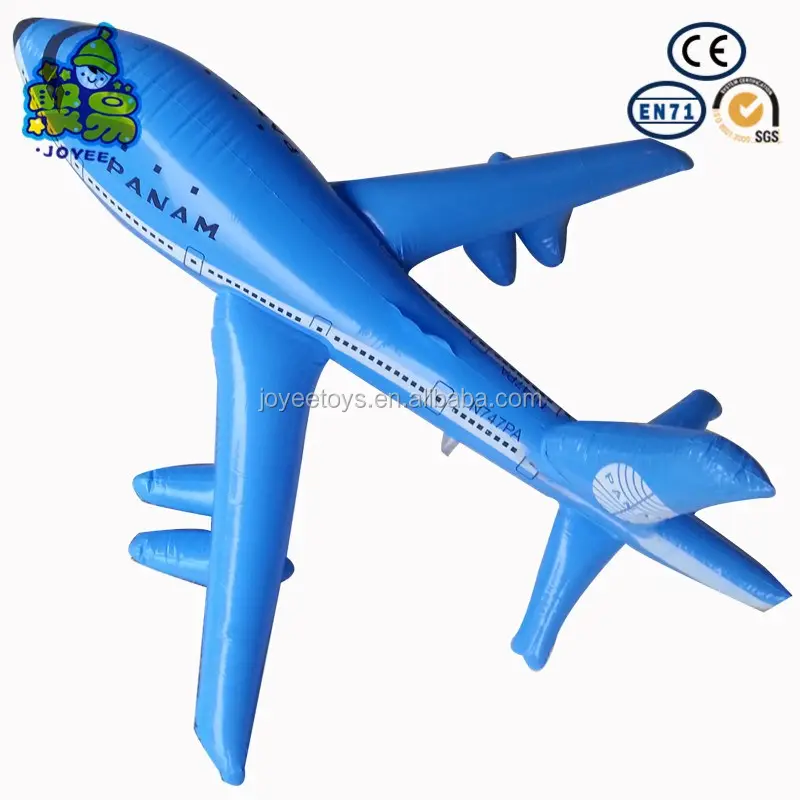 Màu xanh inflatable air china máy bay mô hình nhựa đồ chơi cho trẻ em