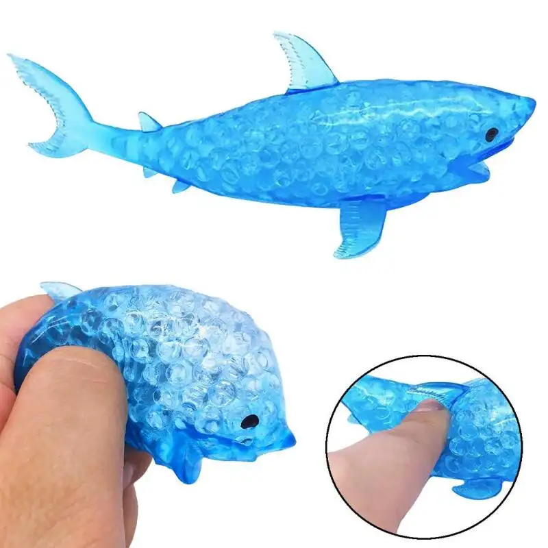 CY002 Drucken tlastung Leuchtendes Spielzeug Dolphin Shark Tpr Sticky Squeeze Animal Vent Toys