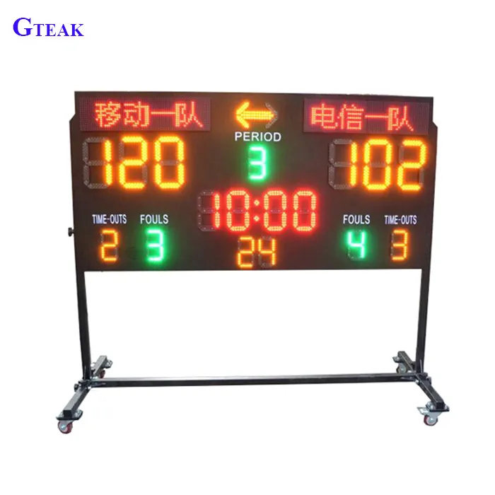 Su misura elettronico da tavolo tennis basket pallavolo scoreboard cifre display a led