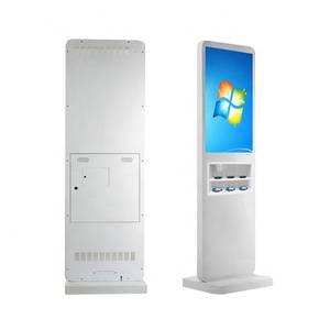 Белый QI зарядная станция с 55 дюймов lcd киоск бесплатный стенд digital signage пульт дистанционного управления - Product Image 5