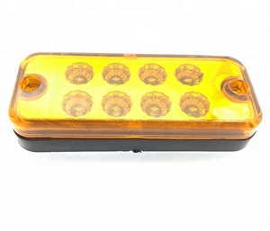 Işık aksesuarları çin toptan Amber dikdörtgen römork yarı kamyon LED yan işaret lambaları arka park lambası - Product Image 3