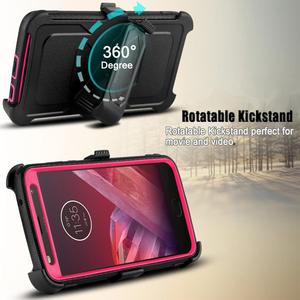Waterproof Shockproof Hybrid Holster Hard TPU Phone case Cover for Moto <strong>Z2</strong> Play/Moto <strong>Z2</strong> <strong>Force</strong> 2017 - Product Image 5