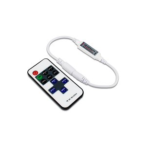 Mini singolo colore LED luce striscia Dimmer Controller con 11 tasti RF telecomando - Product Image 2