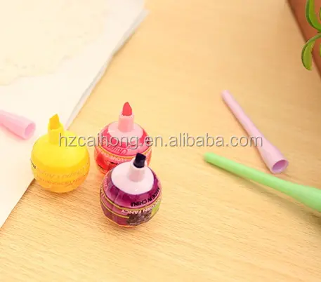 Rotulador con forma de fruta y caramelo, marcador CH-6403, marcador de caramelo perfumado, Mini juego de rotuladores de Color, juguete de dibujo