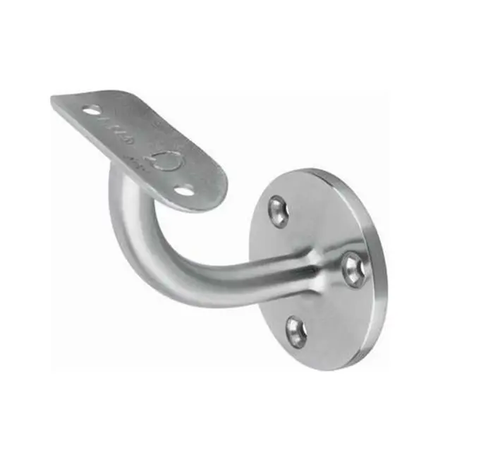 Suporte de parede de aço inoxidável, suporte de segurança para trilho redondo, suporte de escada flexível, moderno de steel304