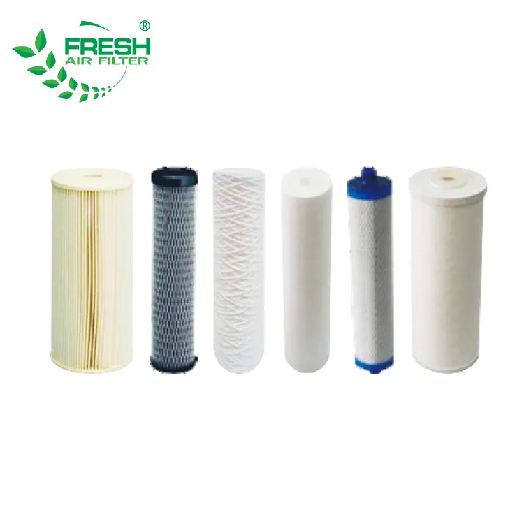 Stainless steel carbon PP material industrial water filter cartridge
