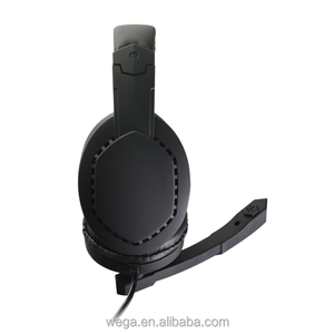 Stok ucuz stereo 2.0 siyah mavi kırmızı renk gürültü mic iptal ağır bas USB PC kablolu kulaklık kulaklık - Product Image 2