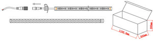 Aluminum Profile 12V 14.4W 60LEDs Waterproof RGB LED StripライトBar
