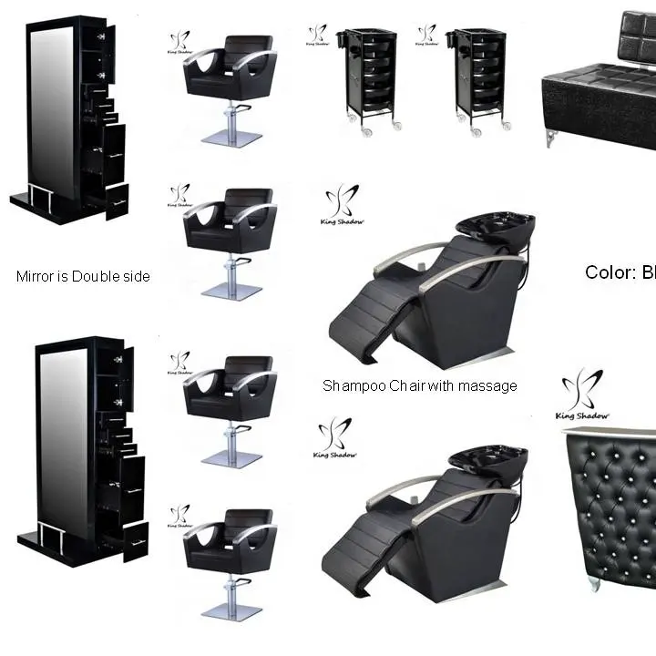 Kingshadow móveis, móveis, cabeleireiro, cadeiras para salão de beleza, shampoo, portátil, tigela, barata, cadeiras de barbeiro usado
