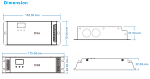 DSA 5 в 12 В 24 В dmx к spi декодер WS2811 Светодиодный пиксельный контроллер rf беспроводной dmx512 светодиодный диммер цифровой дисплей - Product Image 4