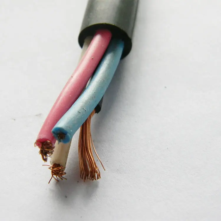 0,6/1 кв горный резиновый гибкий кабель Nsshoeu-J 4x6/4x2, 5 мм2