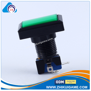 Hochwertiger Arcade-Druckknopf Rechteckiger Mini-LED-Licht-Druckknopf Made in China - Product Image 4