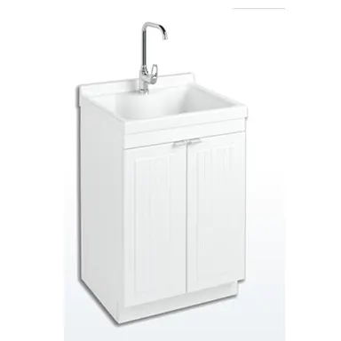 HOIFAT ucuz modern beyaz 2 kapı vanity setleri su geçirmez kontrplak banyo duş lavabo yan abs lavabo dolabı