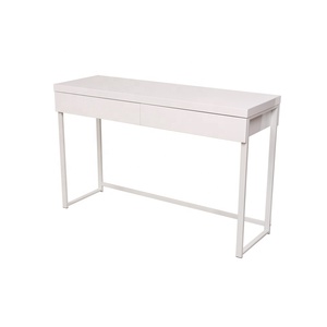 Escritorio de computadora de oficina de PC blanco personalizable de alta calidad con 2 cajones de madera mesa de juego para uso escolar - Product Image 6