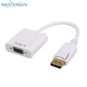 DP <strong>to</strong> <strong>VGA</strong> Adapter <strong>DisplayPort</strong> <strong>to</strong> <strong>VGA</strong> Converter DP Cables Adapter Male <strong>to</strong> Female 1080P for HDTV Monitor MacBook Projector 3166