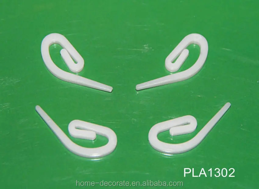 the Plastic Curtain Hooks with 12 designs for curtain tape