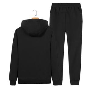批发定制男士训练跑步健身穿空白连帽衫运动服套头衫运动服