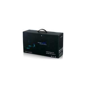 Teclado de huella dactilar de alta seguridad desbloqueo de cerradura de puerta inteligente con código, tarjeta, huella dactilar, MANGO y llave - Product Image 3