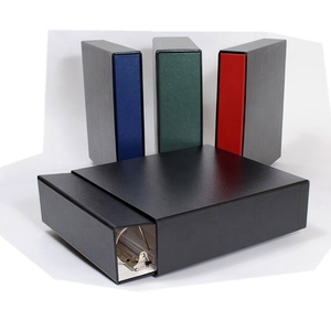 Standart arşiv Premium albüm/<span class=keywords><strong>PVC</strong></span> deri kağıt halkalı bağlayıcı ile kayma vaka