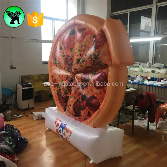 Advertising Food Inflatable Model Customized 2m Pizza Food Inflatable For Event A2852