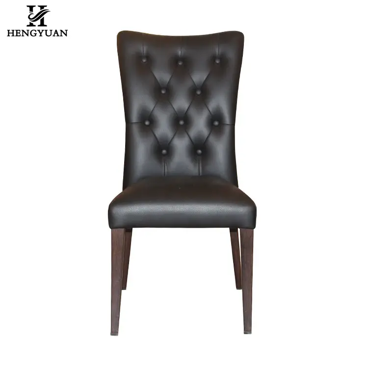 High-grade leather dining chair high back dining chair for sale