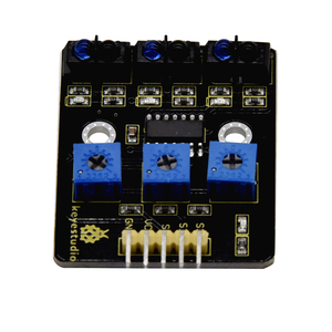 Keyestudio 3 canali sensore di localizzazione a infrarossi modulo IR Line Patrol per Arduino Smart Car per Microbit
