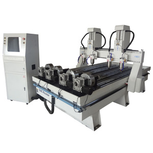 Multi-husillos 4 eje cnc router de madera máquina de grabado máquina de 3d cnc router - Product Image 1