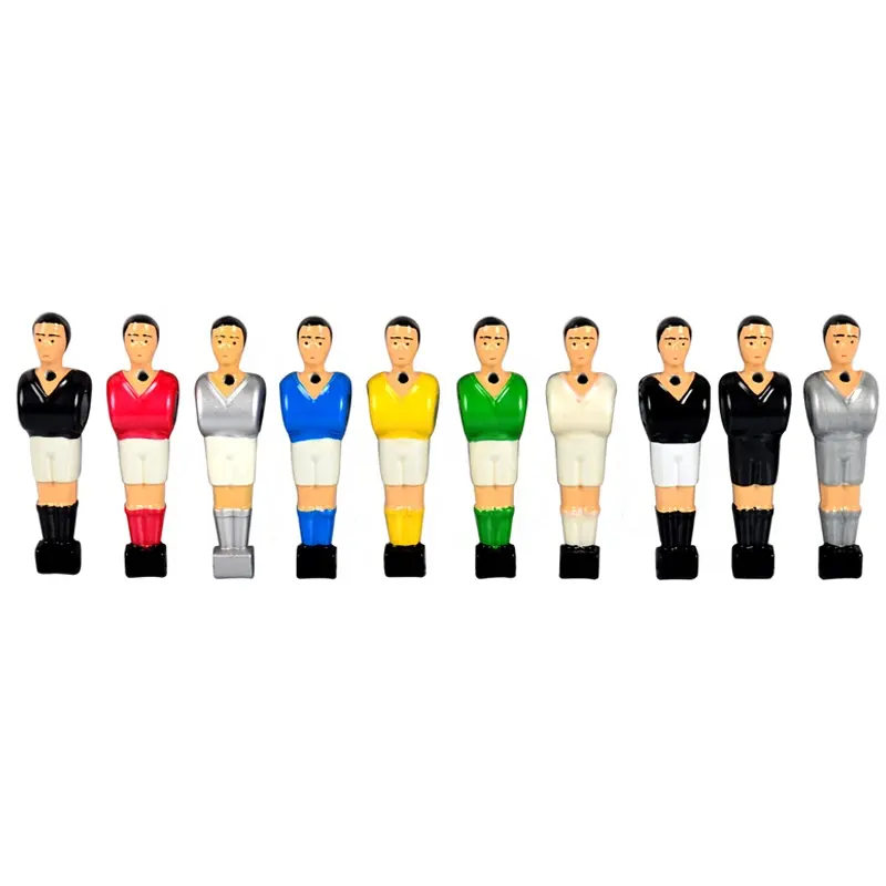 10 Kinds Colors French Foosball Players Set Foosball Replacement Parts Table Soccer /Football Player