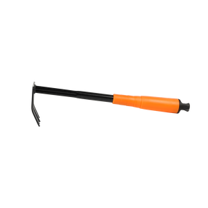 高品质双色塑料手柄五齿花园耙金属牙齿花园工具除草耙 - Product Image 2