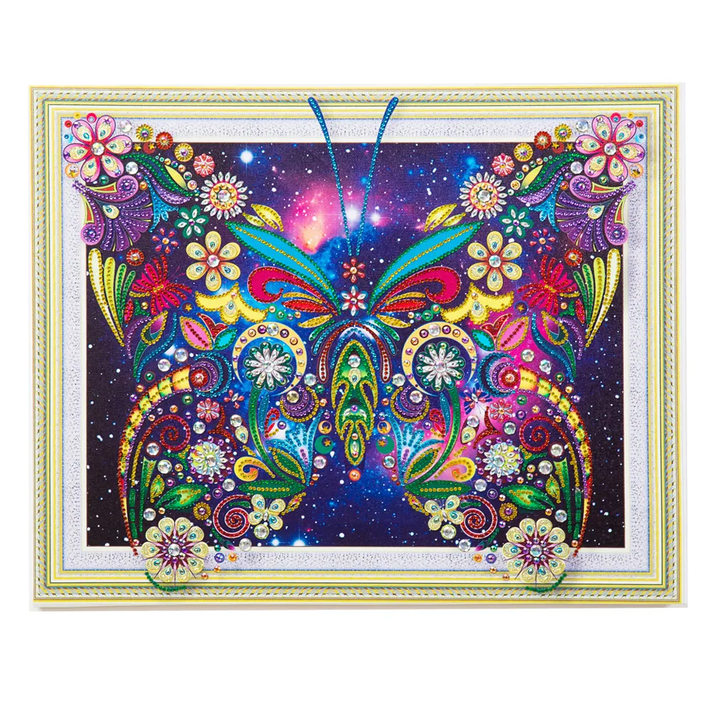 5d Diy mariposa forma especial diamante pintura brillante diamantes de imitación cristal diamante bordado punto de cruz Decoración