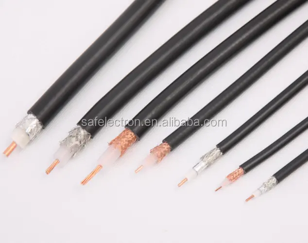 Alta calidad Delgado Mini RG179 Cable Coaxial RG11 RG58 RG59 RG142 RG213