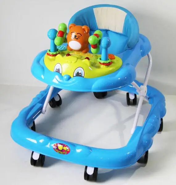 2018 nuevo modelo de bebé con alta calidad de Pinghu bebé con ruedas grandes rodando bebé Walker
