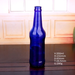 330毫升便宜的深蓝色玻璃瓶葡萄酒饮料用螺旋盖 - Product Image 6